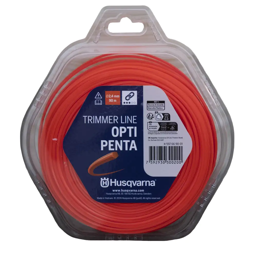 Nylon Wire OPTI PENTA 2.4MM X 90M Husqvarna